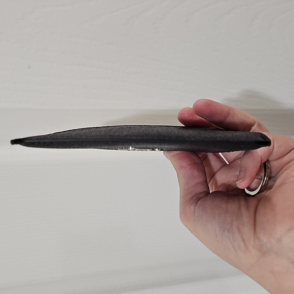 Coach Mini Skinny ID Case - Black Sparkle - Picture 5 of 10